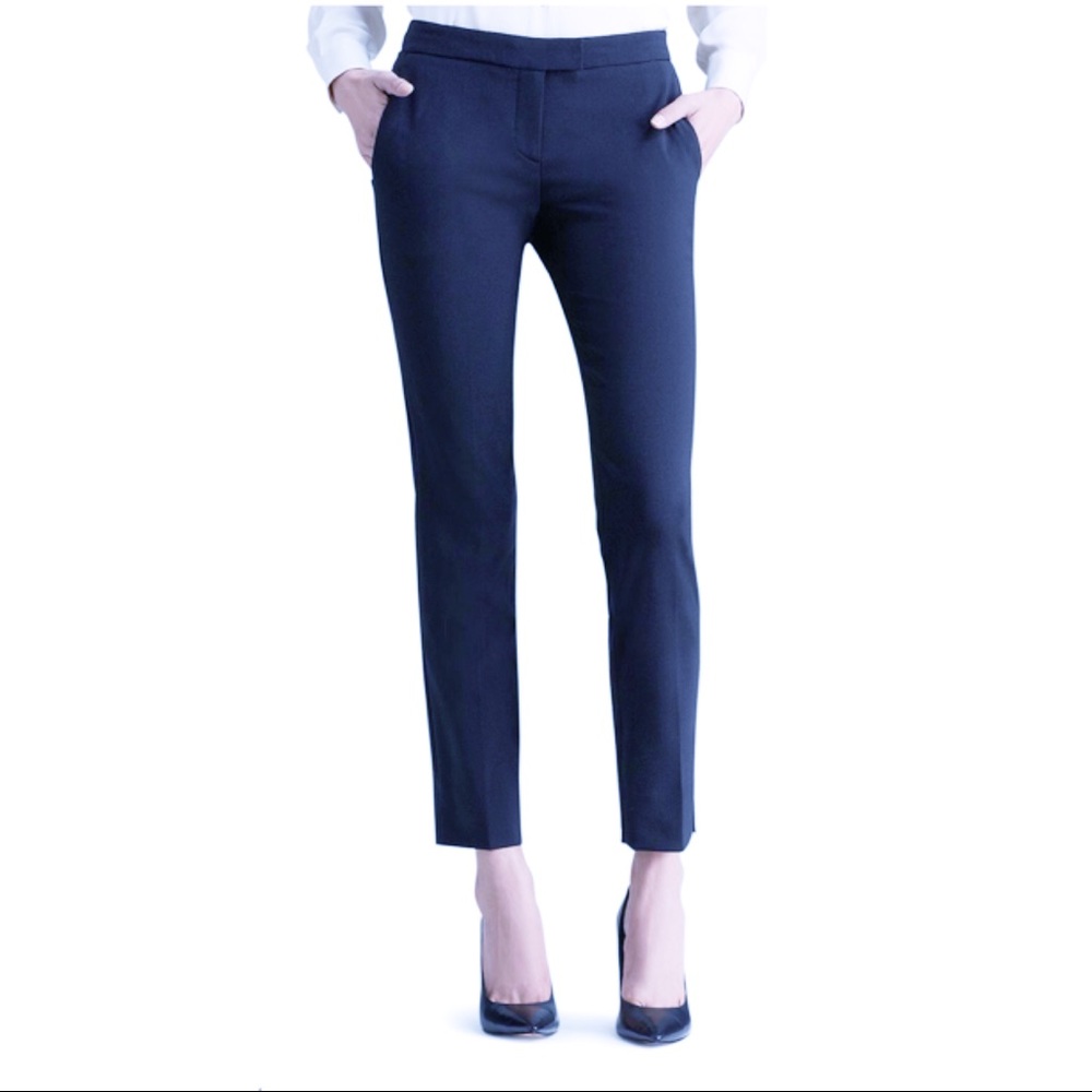 THEORY Ibbey Admiral Crepe Straight Pants 8